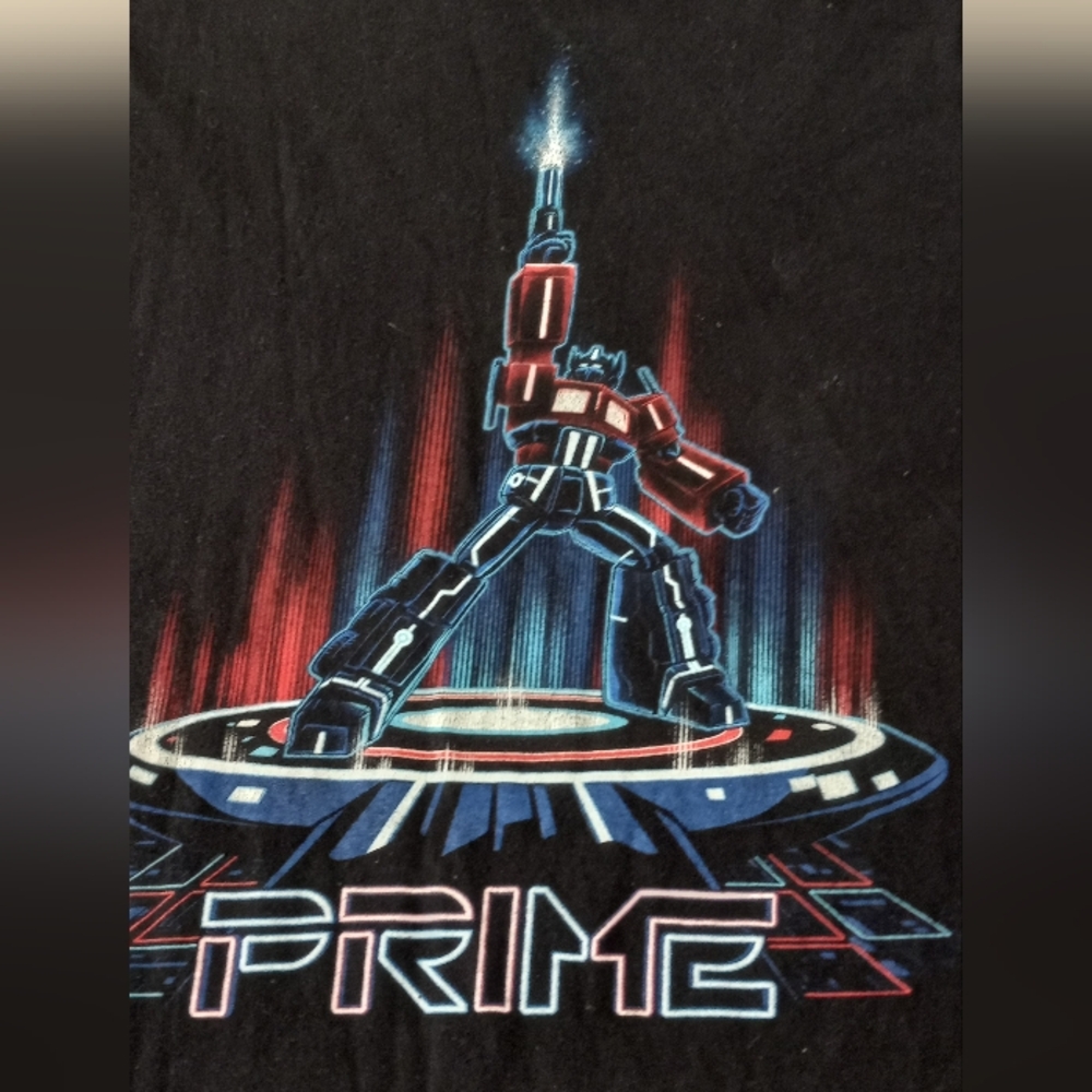 Optimus Prime Graphic Black T-Shirt Size 3XL - Picture 3 of 8